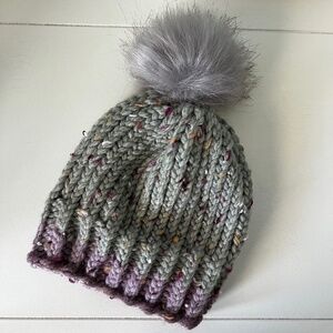 NEW Handmade Knit Baby Hat with PomPom